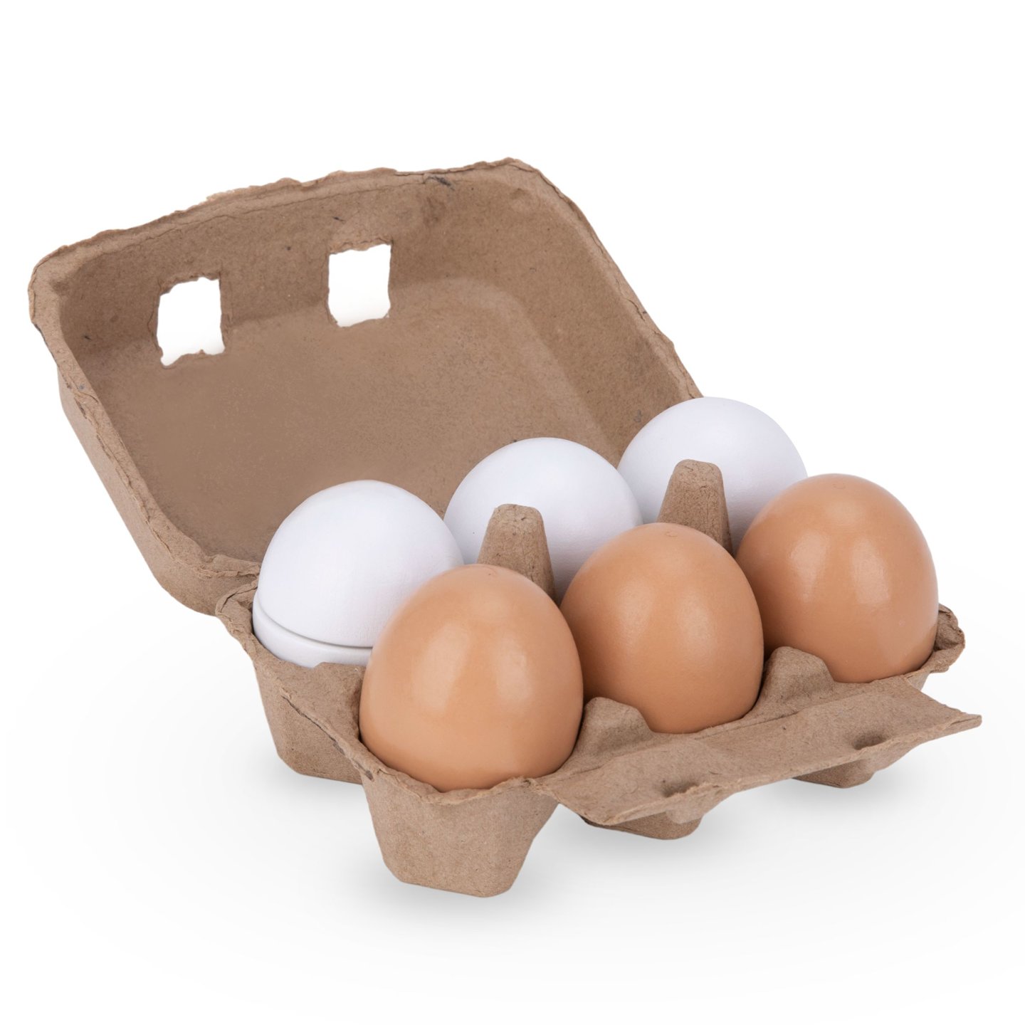 Drewniane jajka do krojenia z wytłaczanką